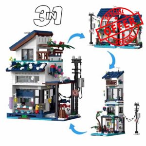 3 in 1 Beach House Building Blocks Kit