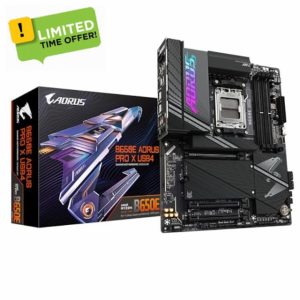 GIGABYTE B650E AORUS PRO X USB4 Motherboard - Supports AMD AM5 CPUs