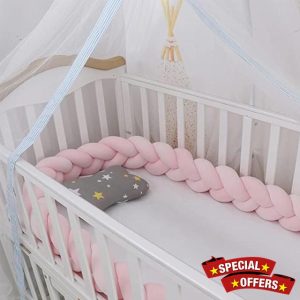 Braided Pillows Knotted Cot Bumper Soft Comfortable