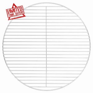 idaXL BBQ Grill Grate - 50 cm Round 304 Stainless Steel - Suitable for Charcoal & Kettle Grills