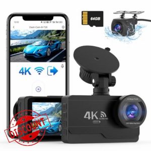 DYNACAM 4K/2K+1080P Dash Cam Front and Rear