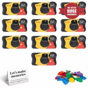 Disposable Cameras Multipack - includes 10 pack Kodak Disposable Cameras [ISO 800