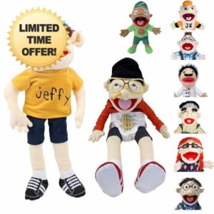 Hand Puppets with Movable Mouth - Mischievous Funny Puppet's Toy with Working Mout