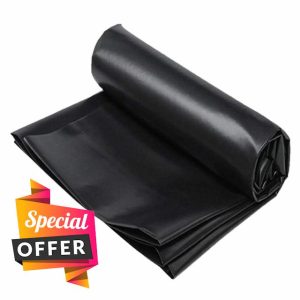 Pond Membrane Fish Pond Liner Water Garden Fountains Pond Lining 1×5m 2×7m 3×5m 5×8m 10×12m Large Waterfall Pond Lining Reinforced Film HDPE Swimming Liner Black(Size:7x11M)