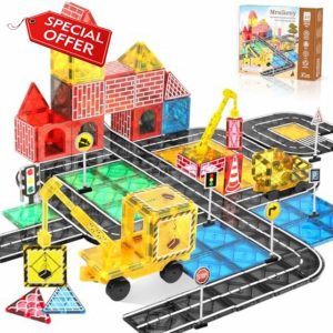 Magnetic Tiles Road Set Kids Toys