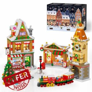 INSOON 2024 Advent Calendar Christmas Building Set with Light