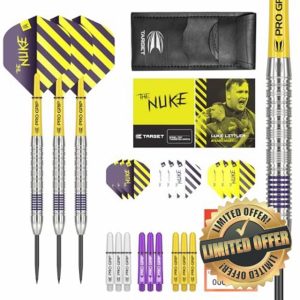 TARGET Darts Luke Littler 80% Tungsten Steel Tip Darts Set