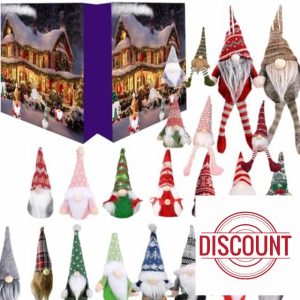 Christmas Gnome Advent Calendar 2024 | 24 Pieces Gnome Decoration Countdown Calendar | Christmas Gonks Dwarf Doll Plush Toy | Christmas Figurines Calendar Present for Kids Baby