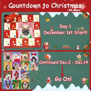1008 Pieces Holiday Puzzle 24 Days Countdown to Christmas Family Toys Gift Home Decoratio