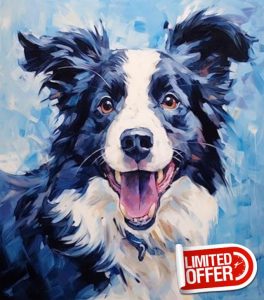 ANSIWEIGO Cute Animal Pet Dog DIY Acrylic Painting Kit