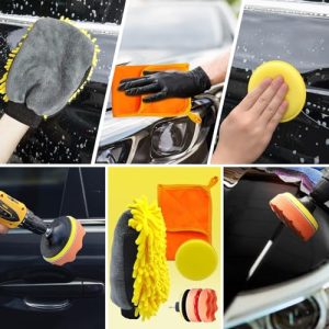 25pcs Auto Detailing Wash Bag Set