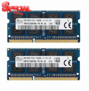 16GB (2x 8GB) DDR3L 1600MHz PC3L-12800S Non-ECC Unbuffered 1.35V CL11 2Rx8 204 Pin SODIMM Laptop Notebook PC Computer Memory RAM (16GB (8GB+8GB) 2 RAM's)