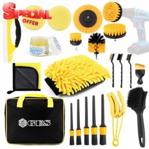 GES 22-Piece Car Cleaning Kit - Complete Detailing Set for Interior