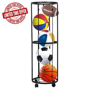PEUTIER 2-Layer Garage Vertical Ball Rack