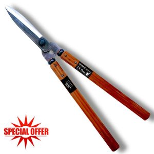 SUIZAN Japanese Hedge Shears 540mm - Professional Garden Clippers for Precise Trimming
