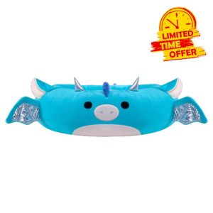 Squishmallows Original 24-Inch Tatiana the Dragon Pet Bed - Medium-Sized Ultrasoft Official Plush Pet Bed