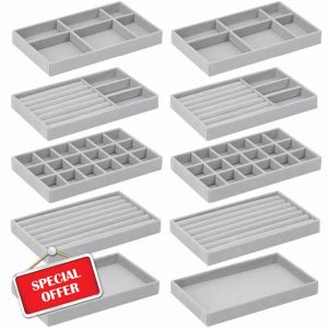 Govfrey 10 Pack Jewellery Organisers for Drawers