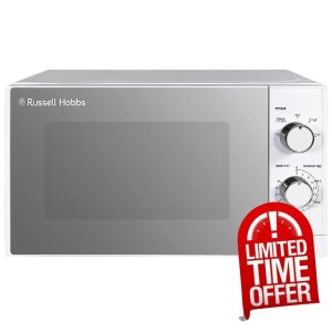 Russell Hobbs 20 Litre 800W White Solo Manual Microwave