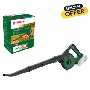 Bosch Cordless Leaf Blower UniversalLeafBlower 18V-130 (for Fast and Easy Outdoor Clearing; 18 Volt System; Without Battery)