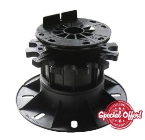 StrataRise Multi-Level Paver & Joist Pedestal Risers + Extenders - 35 to 85mm (Joist Support Head for Decking)