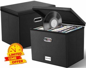 Leffis 2P Vinyl Record Storage Box