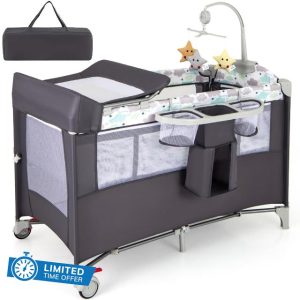Maxmass 5 in 1 Baby Travel Cot