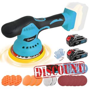 Cordless Car Buffer Polisher with 2PCS 3.0Ah Batteries