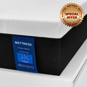 Molblly Double Mattress 8 INCH Memory Foam Mattress Breathable Mattress Medium Firm with Soft Fabric Fire Resistant Barrier Skin friendly Durable 4f6 Double bed Mattress 135x190x20cm