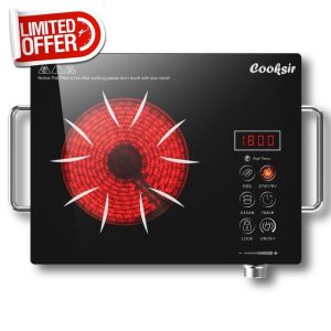 Cooksir Single Ceramic Hob Portable with BS Plug