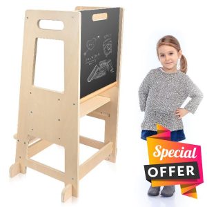 Aomdom Kids Learning Tower 3 Adjustable Heights