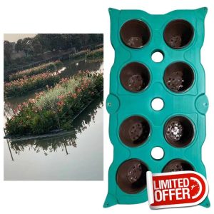ZIMGOD 1m Long Floating Planter Basket for Pond