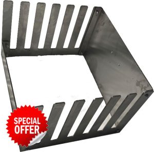 BBQ Plus Kamado Half Moon Accessory Holder Storage Rack (Stainless Steel)