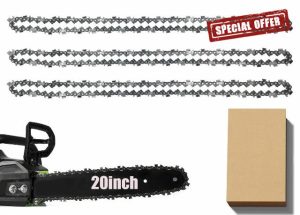 3 Pack Chainsaw Chain for 20 Inch (50cm) Bar