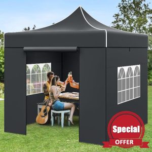 YITAHOME 3x3M Pop Up Gazebo with 4 Sides