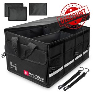 Haltons Foldable Car Boot Organiser Large