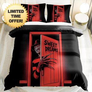 Horror Movie Printed Duvet Covers Horror Bedding Set Halloween Quilt Covers for Teens Adults (style5