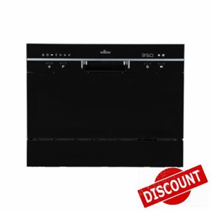 Willow WTTD6B 55cm Tabletop Dishwasher with 6 Place Settings
