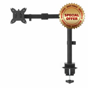 Amazon Basics Adjustable Single Computer Monitor Arm Mount