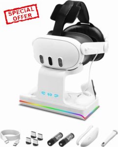 Charging Dock Compatible with Quest 3 Headset and Controller