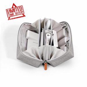 BUBM Electronic Organizer Accessory Tech Pouch for MacBook Charger