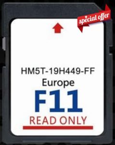 SD Map GPS Navigation Europe 2023 Compatible with Ford Sync2 F11 - HM5T-19H449-FF