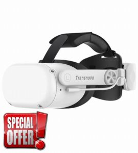 TRANSNOVO Battery Head Strap Compatible with Oculus Quest 2