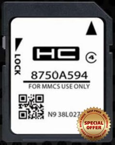 SD Map GPS Navigation Europe - 2024.A Compatible with Mitsubishi - MMCS W15 W17 (A594)