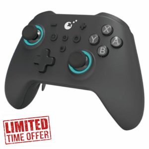 GuliKit KK3 Max Game Controller Hall Effect Joysticks Analog & Digital Triggers Wireless Pro 1000HZ Polling Rate Maglev/HD/Rotory Vibration Compatible with Switch/PC/Android/iOS/Steam Deck (Black)