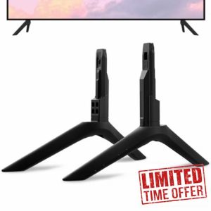 TV Stand Base for Samsung TV Legs for Samsung UN65TU8000FXZA UN65TU8100FXZA UN65TU8200FXZA Not Universal TV Base Pedestal Feet for Samsung TV Legs Replacement for Samsung No Screws Required Black