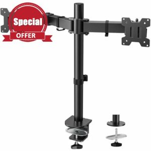 HUANUO Dual Monitor Stand for 27 24 32 22 14 25 inches Screen