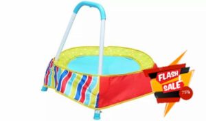 Toddler 2 Ft. Trampoline - Multicoloured By Chad Valley