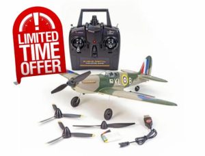 Volantex V761-12V2G Spitfire V2 4CH 400MM Brushed w/GYRO EPP RTF RC Aeroplane