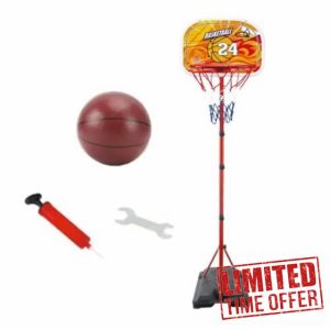 PEBBLE HUG Basketball Stand Set For Kids- Basketball