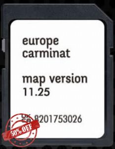 SD Map GPS Navigation Europe 2024-11.25 Compatible with Renault Tomtom Carmina